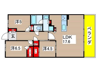 プラウド昭和滝川町（５０３）の物件間取画像